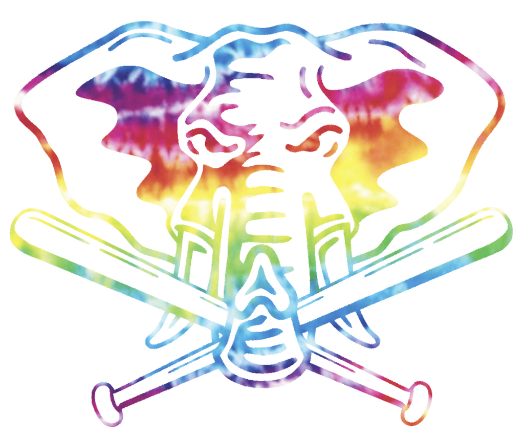 Oakland Athletics Crucial Catch Cancer Elephant Logo Tie Dye Vinyl Decal PICK SIZE