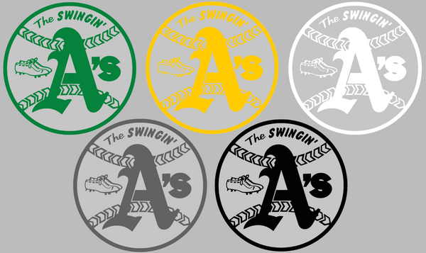 Oakland Athletics Retro Throwback 1970s-1980s Logo Premium DieCut Vinyl Decal PICK COLOR & SIZE