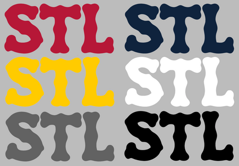 St Louis Cardinals City Connect STL Logo Premium DieCut Vinyl Decal PICK COLOR & SIZE