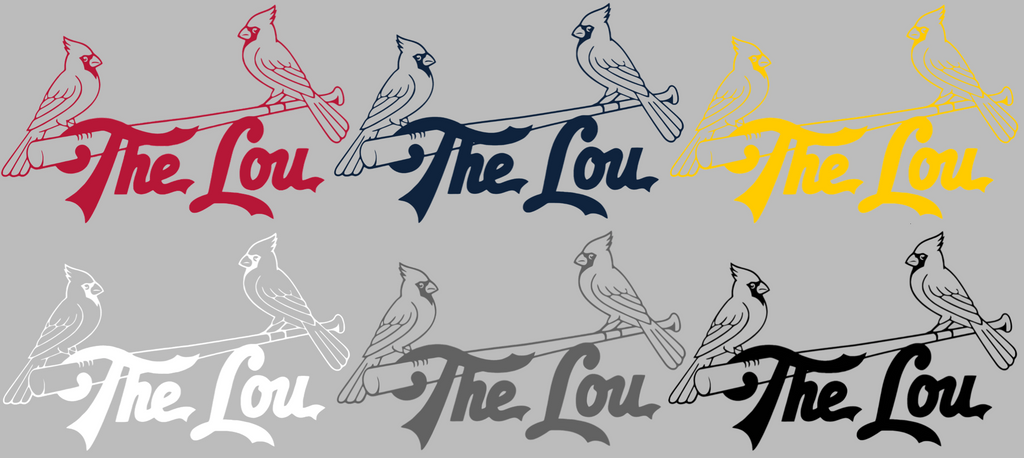 St Louis Cardinals City Connect The Lou Logo Premium DieCut Vinyl Decal PICK COLOR & SIZE