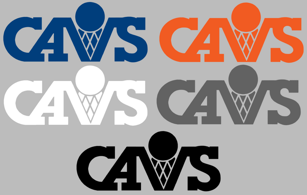 Cleveland Cavaliers Retro Throwback Logo Premium DieCut Vinyl Decal PICK COLOR & SIZE