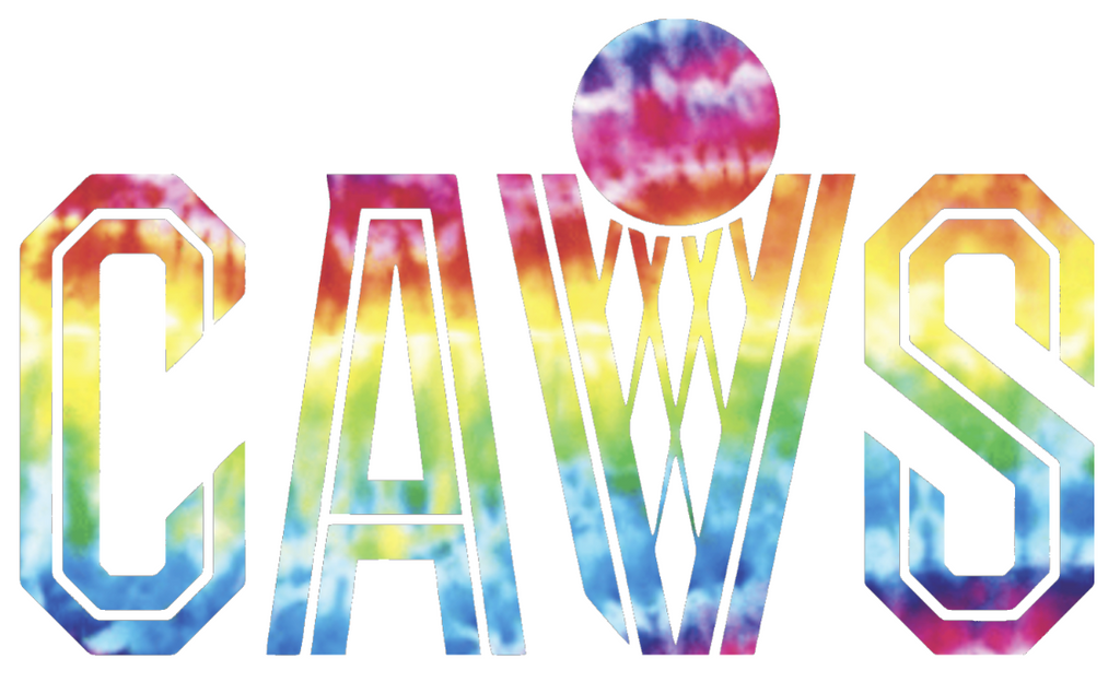 Cleveland Cavaliers CAVS Logo Crucial Catch Cancer Tie Dye Vinyl Decal PICK SIZE