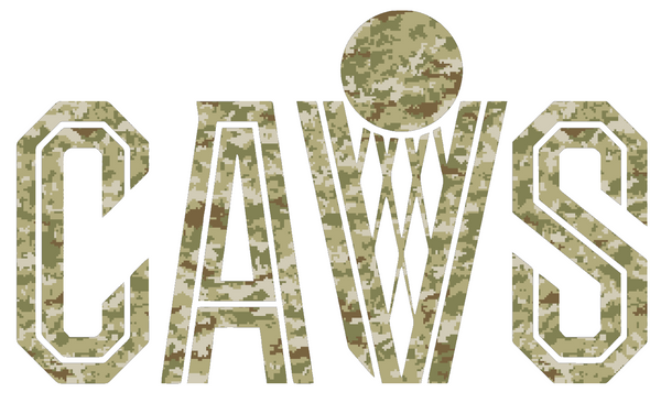 Cleveland Cavaliers CAVS Logo Salute to Service Camouflage Camo Vinyl Decal PICK SIZE