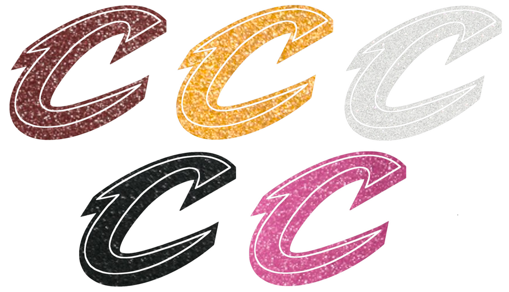 Cleveland Cavaliers Metallic Sparkle Team Logo Premium DieCut Vinyl Decal PICK COLOR & SIZE
