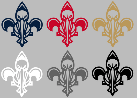 New Orleans Pelicans Fleur de lis Logo Premium DieCut Vinyl Decal PICK COLOR & SIZE