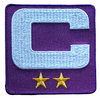 2025 Purple Captain C Patch w/ Stars Iron On Jersey Football Captains Patch Premium Embroidered Stitched