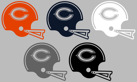 Chicago Bears Retro Football Helmet Premium DieCut Vinyl Decal PICK COLOR & SIZE