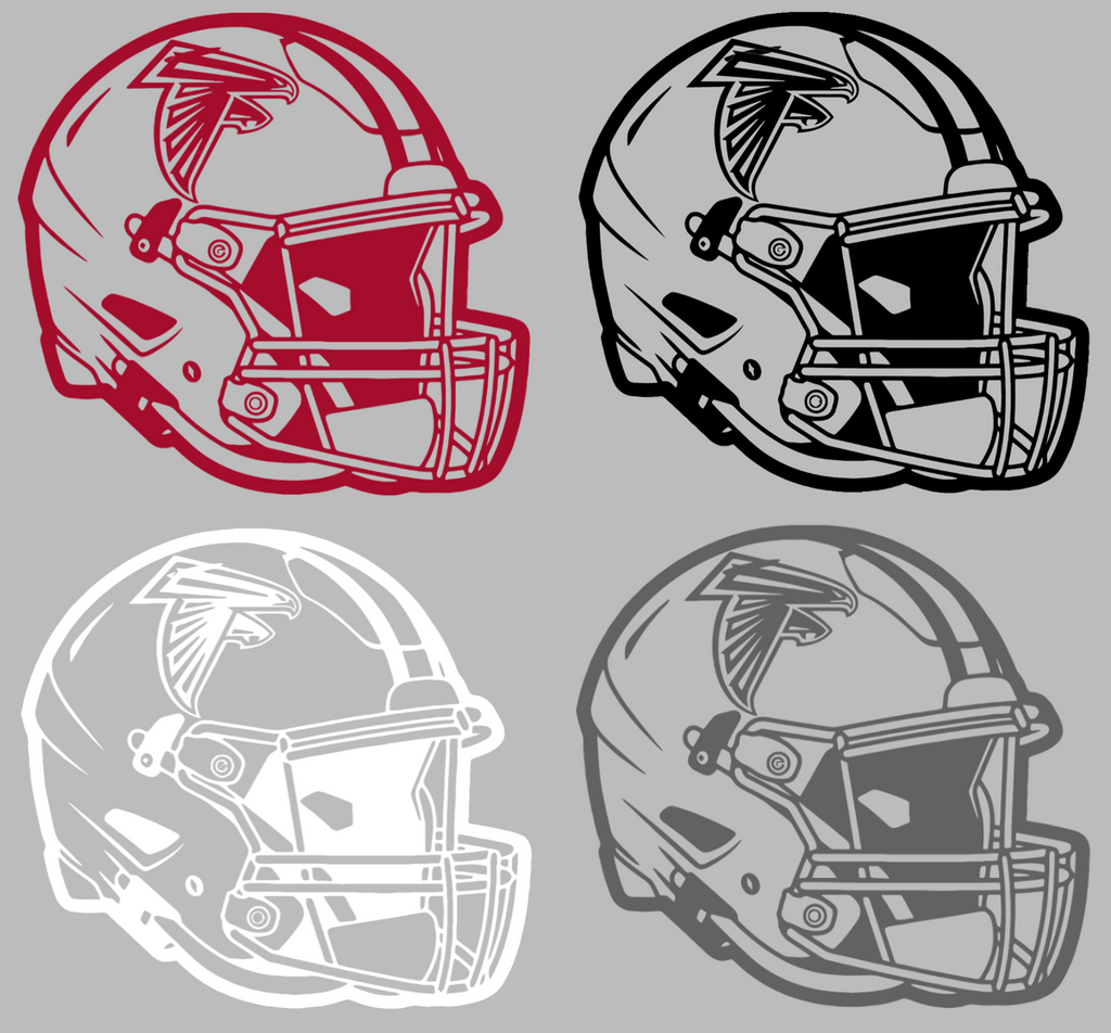 Atlanta Falcons Football Helmet Premium DieCut Vinyl Decal PICK COLOR & SIZE