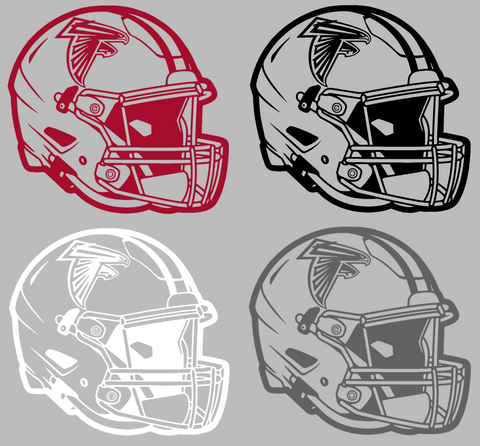 Atlanta Falcons Football Helmet Premium DieCut Vinyl Decal PICK COLOR & SIZE
