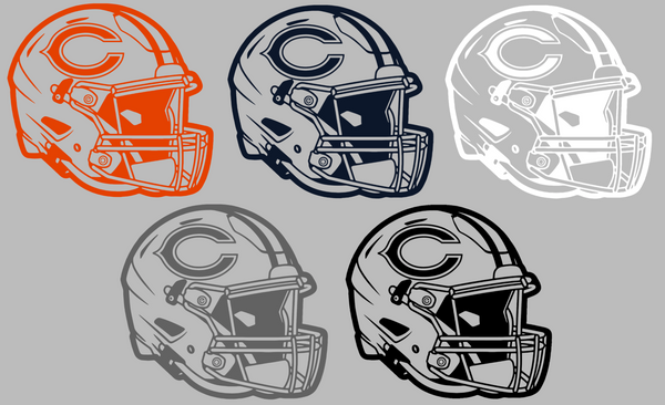 Chicago Bears Football Helmet Premium DieCut Vinyl Decal PICK COLOR & SIZE