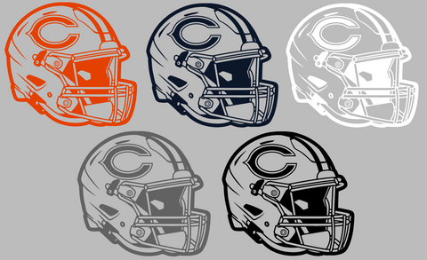 Chicago Bears Football Helmet Premium DieCut Vinyl Decal PICK COLOR & SIZE