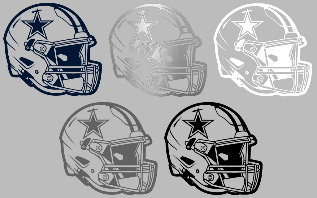 Dallas Cowboys Football Helmet Premium DieCut Vinyl Decal PICK COLOR & SIZE