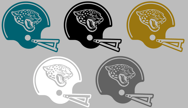 Jacksonville Jaguars Retro Football Helmet Premium DieCut Vinyl Decal PICK COLOR & SIZE