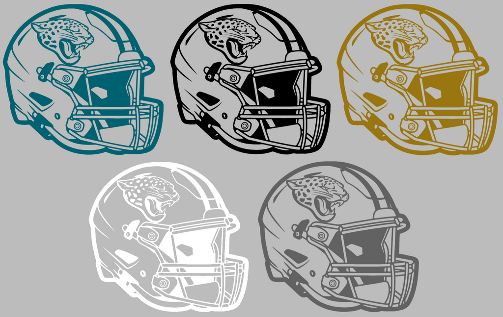 Jacksonville Jaguars Football Helmet Premium DieCut Vinyl Decal PICK COLOR & SIZE