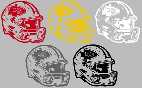 Kansas City Chiefs Football Helmet Premium DieCut Vinyl Decal PICK COLOR & SIZE