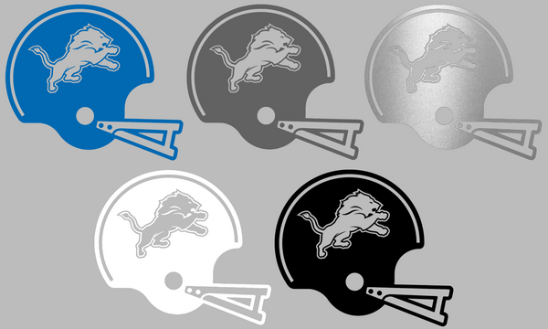 Detroit Lions Retro Football Helmet Premium DieCut Vinyl Decal PICK COLOR & SIZE