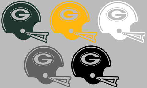 Retro Football Helmet Premium DieCut Vinyl Decal PICK COLOR & SIZE