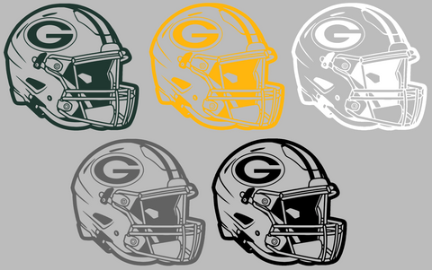 Green Bay Packers Football Helmet Premium DieCut Vinyl Decal PICK COLOR & SIZE