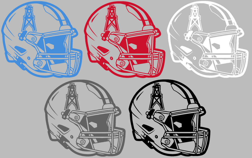 Houston Oilers Football Helmet Premium DieCut Vinyl Decal PICK COLOR & SIZE