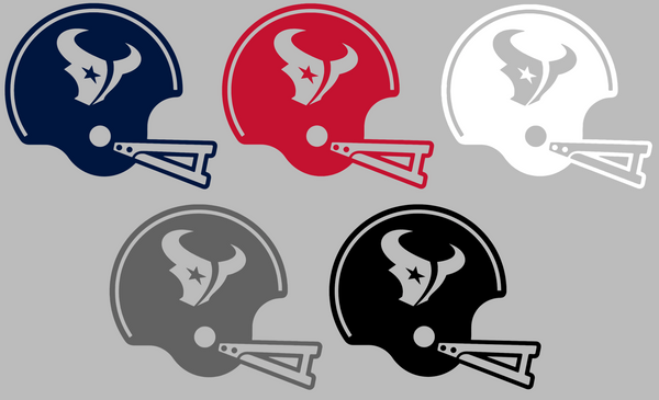 Houston Texans Retro Football Helmet Premium DieCut Vinyl Decal PICK COLOR & SIZE