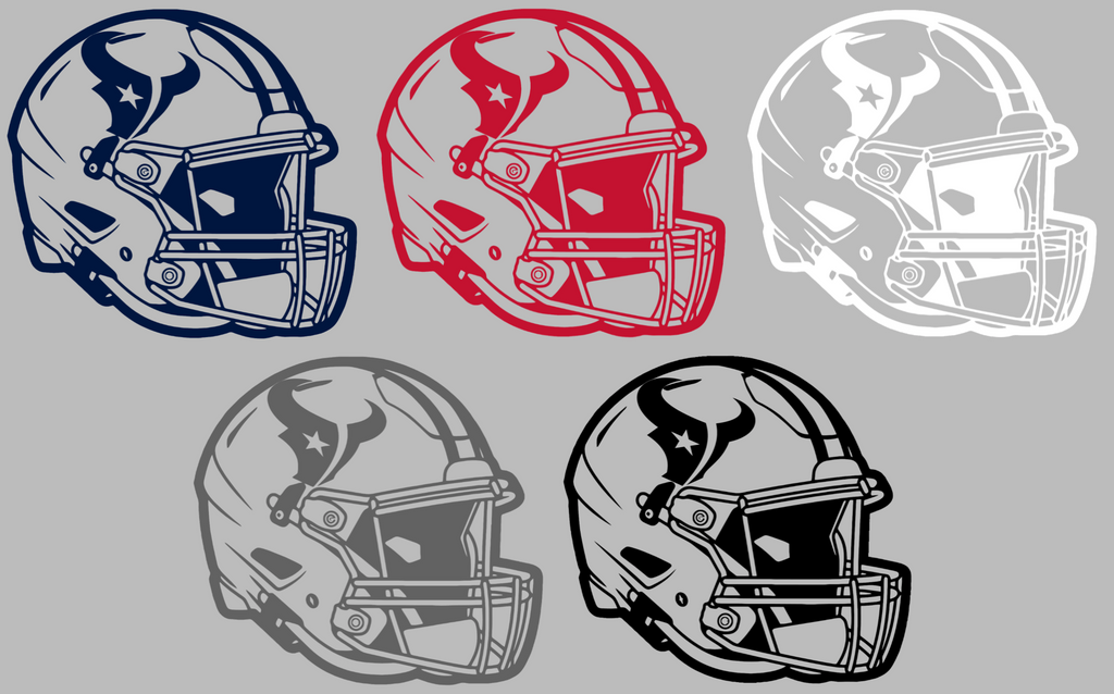 Houston Texans Football Helmet Premium DieCut Vinyl Decal PICK COLOR & SIZE