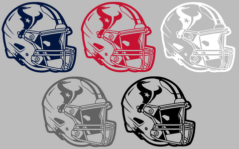 Houston Texans Football Helmet Premium DieCut Vinyl Decal PICK COLOR & SIZE