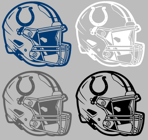 Indianapolis Colts Football Helmet Premium DieCut Vinyl Decal PICK COLOR & SIZE