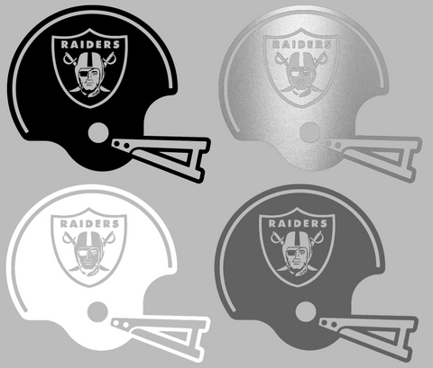 Oakland Raiders Retro Football Helmet Premium DieCut Vinyl Decal PICK COLOR & SIZE