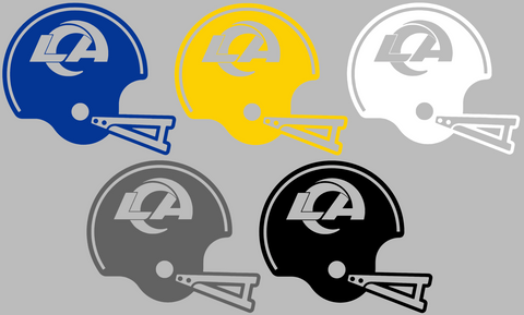 Los Angeles Rams Retro Football Helmet Premium DieCut Vinyl Decal PICK COLOR & SIZE
