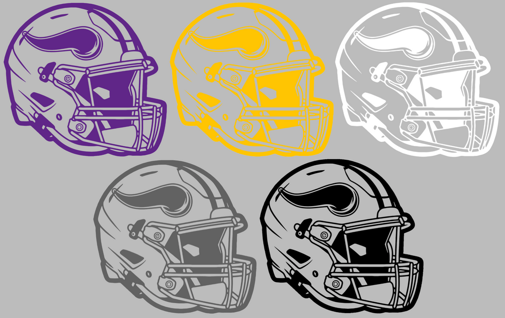Minnesota Vikings Football Helmet Premium DieCut Vinyl Decal PICK COLOR & SIZE