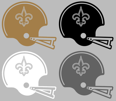 New Orleans Saints Retro Football Helmet Premium DieCut Vinyl Decal PICK COLOR & SIZE