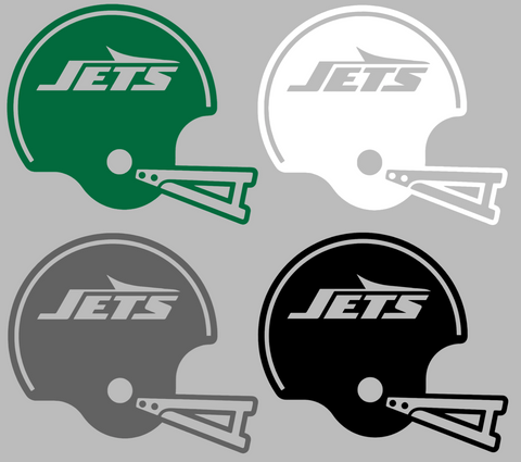 New York Jets Retro Football Helmet Premium DieCut Vinyl Decal PICK COLOR & SIZE