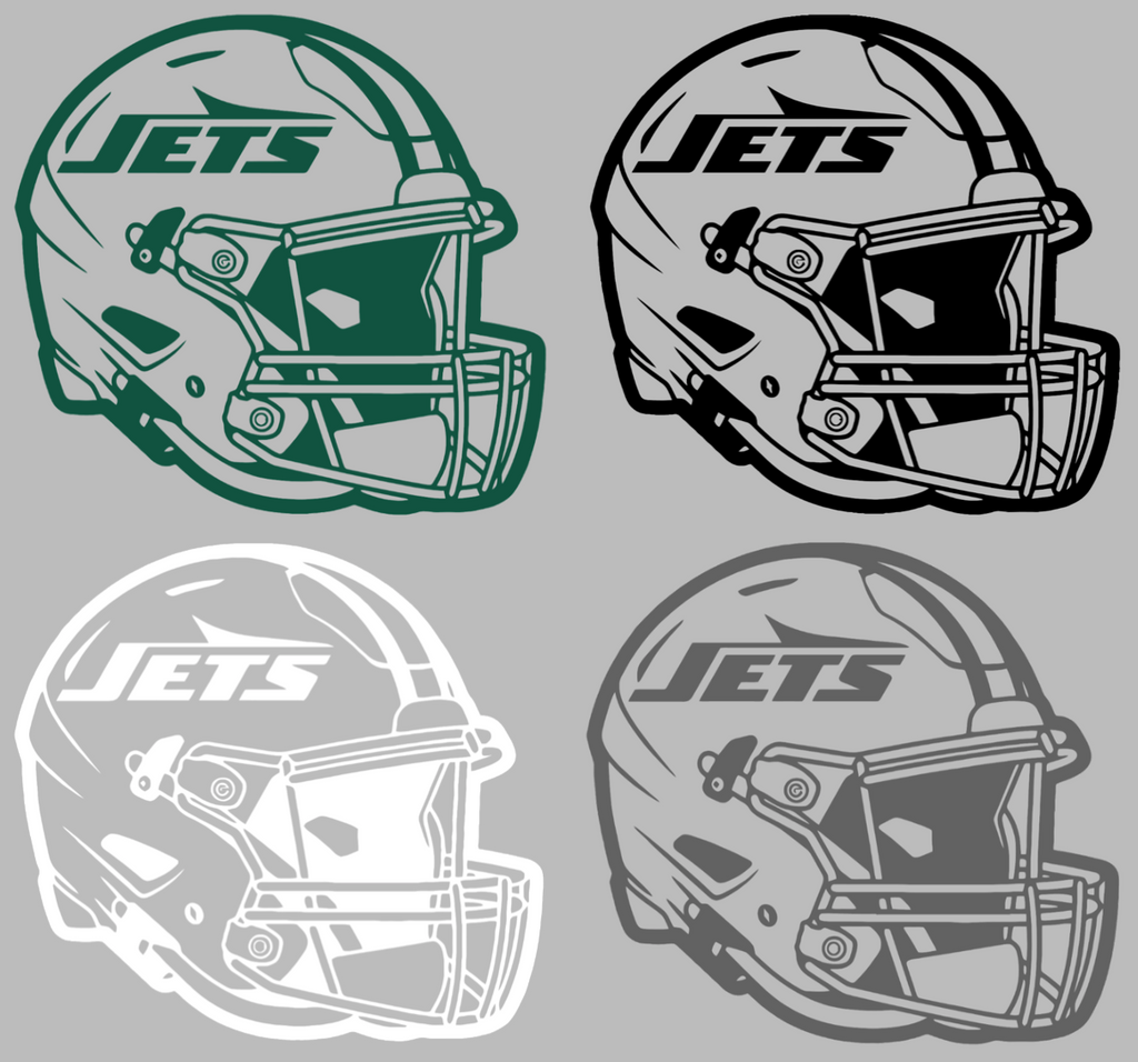 New York Jets Football Helmet Premium DieCut Vinyl Decal PICK COLOR & SIZE