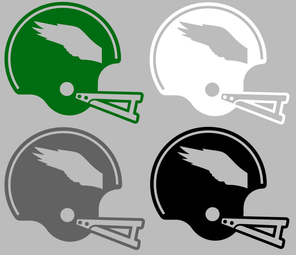 Philadelphia Eagles Retro Football Helmet Premium DieCut Vinyl Decal PICK COLOR & SIZE