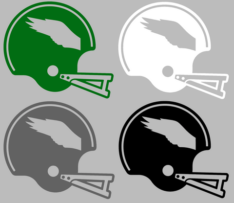 Philadelphia Eagles Retro Football Helmet Premium DieCut Vinyl Decal PICK COLOR & SIZE