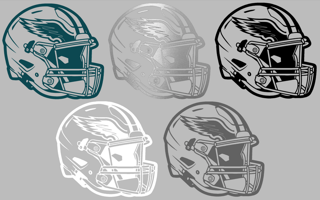 Philadelphia Eagles Football Helmet Premium DieCut Vinyl Decal PICK COLOR & SIZE