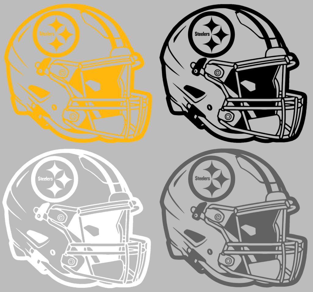 Pittsburgh Steelers Football Helmet Premium DieCut Vinyl Decal PICK COLOR & SIZE