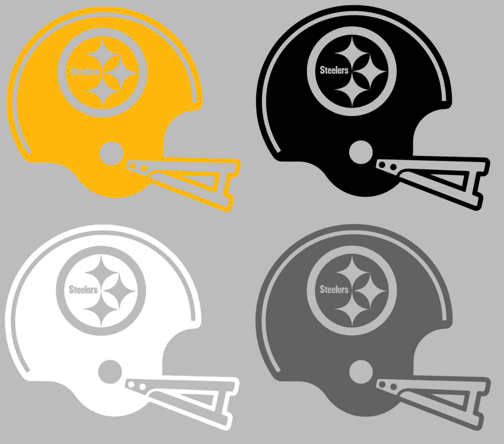 Retro Football Helmet Premium DieCut Vinyl Decal PICK COLOR & SIZE