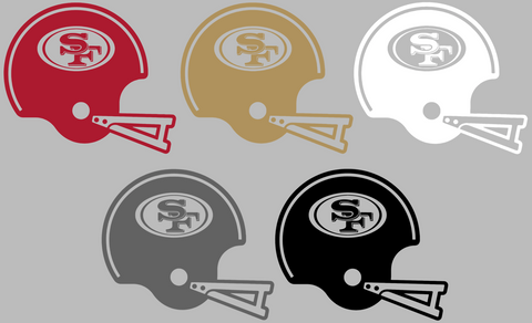 Retro Football Helmet Premium DieCut Vinyl Decal PICK COLOR & SIZE