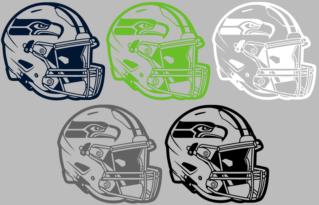 Seattle Seahawks Football Helmet Premium DieCut Vinyl Decal PICK COLOR & SIZE
