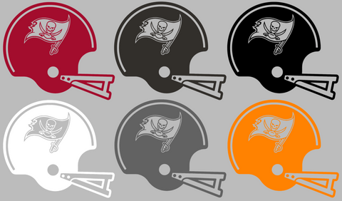 Retro Football Helmet Premium DieCut Vinyl Decal PICK COLOR & SIZE