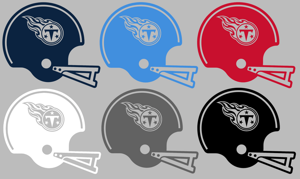 Tennessee Titans Retro Football Helmet Premium DieCut Vinyl Decal PICK COLOR & SIZE