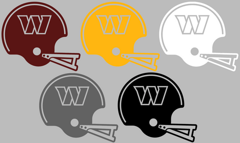 Washington Commanders Retro Football Helmet Premium DieCut Vinyl Decal PICK COLOR & SIZE