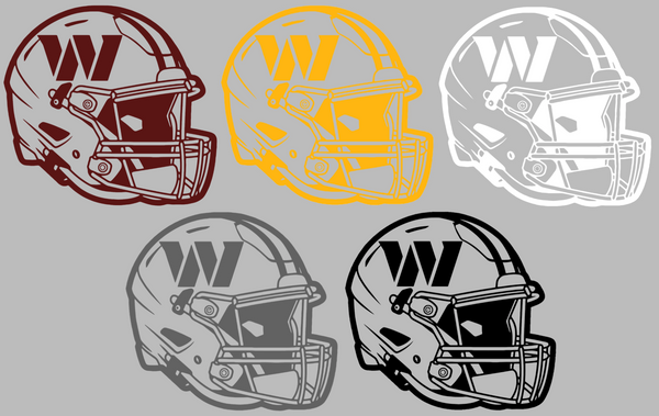 Washington Commanders Football Helmet Premium DieCut Vinyl Decal PICK COLOR & SIZE