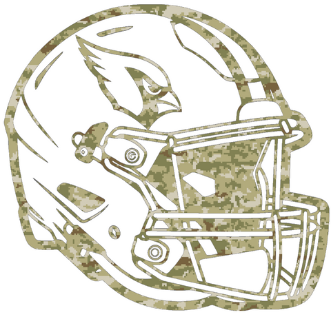 Arizona Cardinals Salute to Service Football Helmet Camouflage Camo Vinyl Decal PICK SIZE