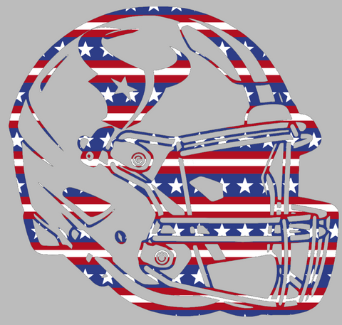 Houston Texans Football Helmet Stars & Stripes USA American Flag Vinyl Decal PICK SIZE