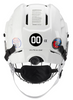 Hockey Helmet Memorial Memorandum Black Circle Vinyl Decal - Customize Number & Color
