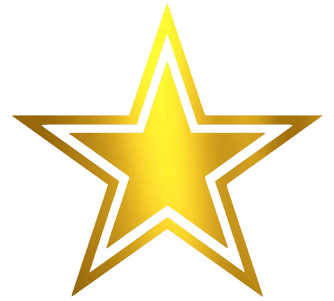 Dallas Cowboys GOLD CHROME MIRROR Team Logo Premium DieCut Vinyl Decal PICK SIZE