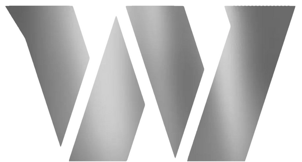 Washington Commanders SILVER CHROME MIRROR Team Logo Premium DieCut Vinyl Decal PICK SIZE