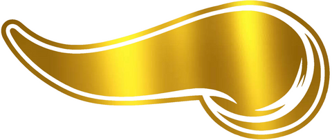 Minnesota Vikings GOLD CHROME MIRROR Horns Logo Premium DieCut Vinyl Decal PICK SIZE